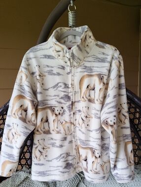Vintage Zippered Polar Bear Fleece